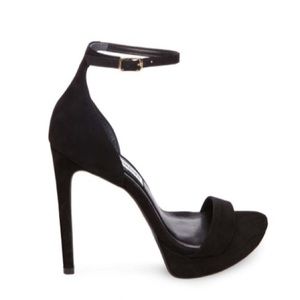 Steve Madden ‘Starlet Black Nubuck’ Stilletos
